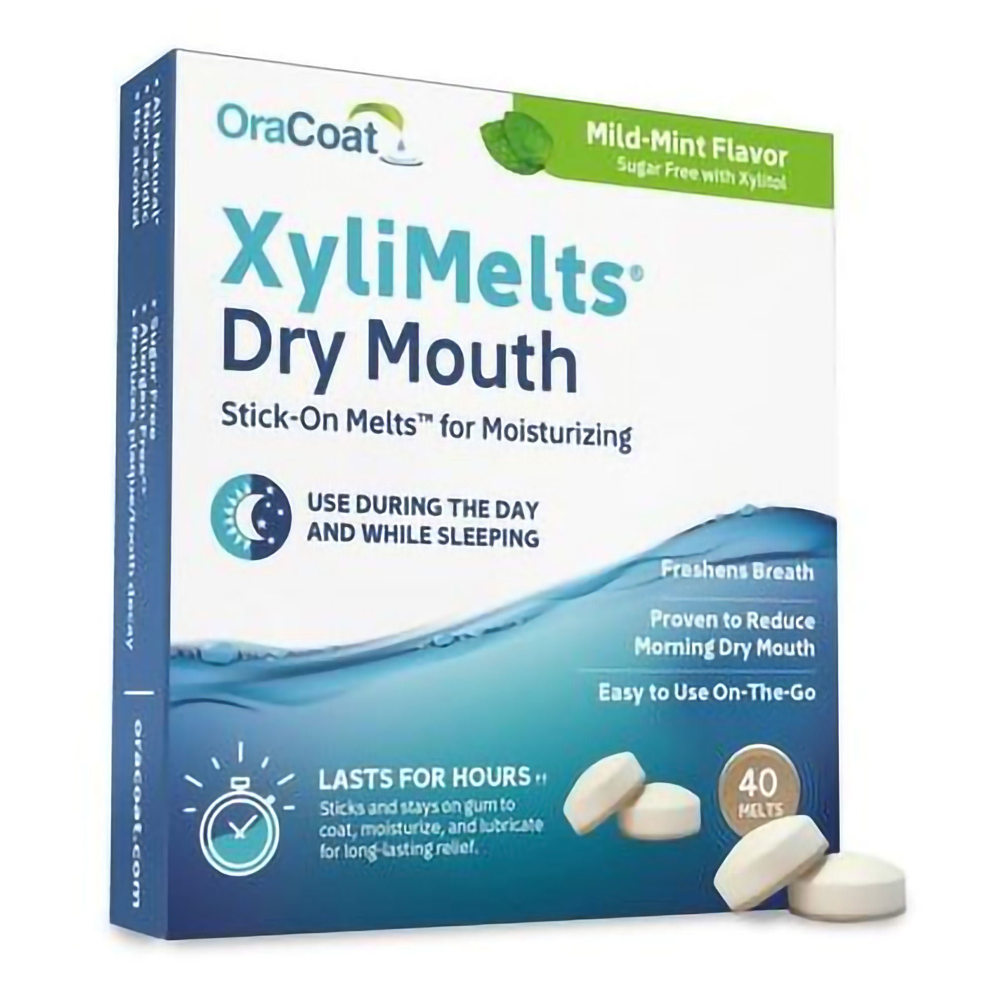 OraCoat® XyliMelts® Dry Mouth Stick-On Melts Slightly Sweet