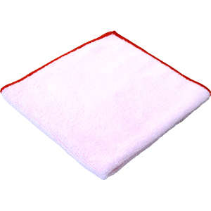Hillyard, Trident® Heavy Duty, 16"x16", Microfiber, Cloth, Red
