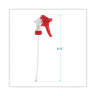 Boardwalk, Trigger Sprayer 250, 9.25" Tube, Fits 32 Oz Bottles, Red/White