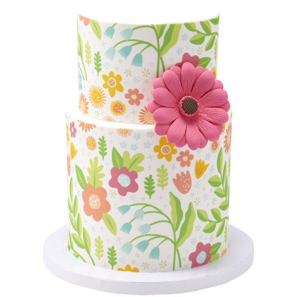 Delicate Florals PhotoCake® Edible Image®