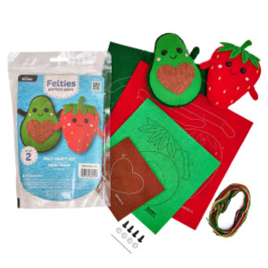 Super Foods Perfect Pair Felties Embroidery Kit