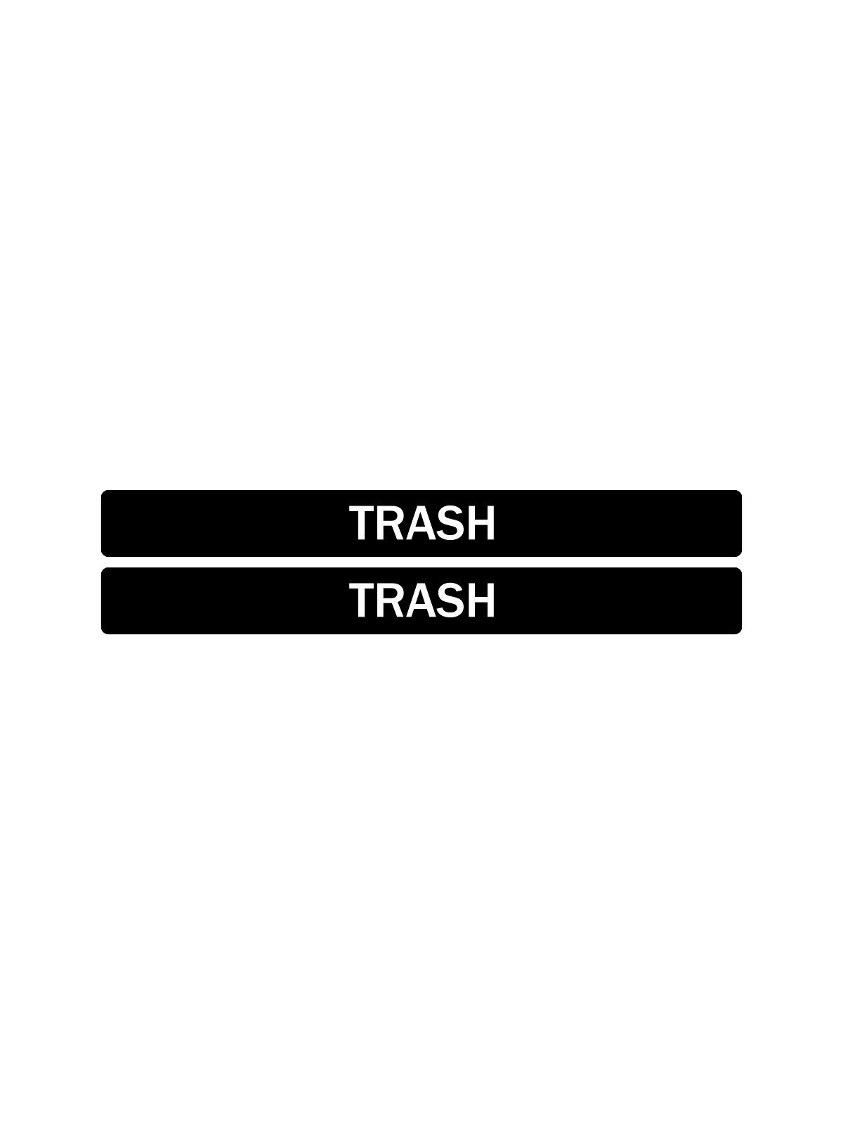 EVOLVE – Label – Cube – Trash – Full – Black-White