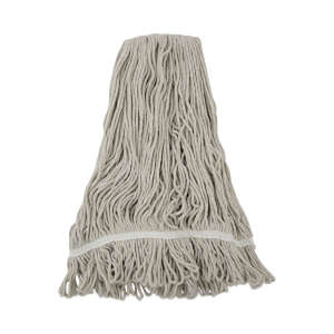 Boardwalk, Cotton Looped-End Wet Mop Head with 1" Headband, 32 oz, White