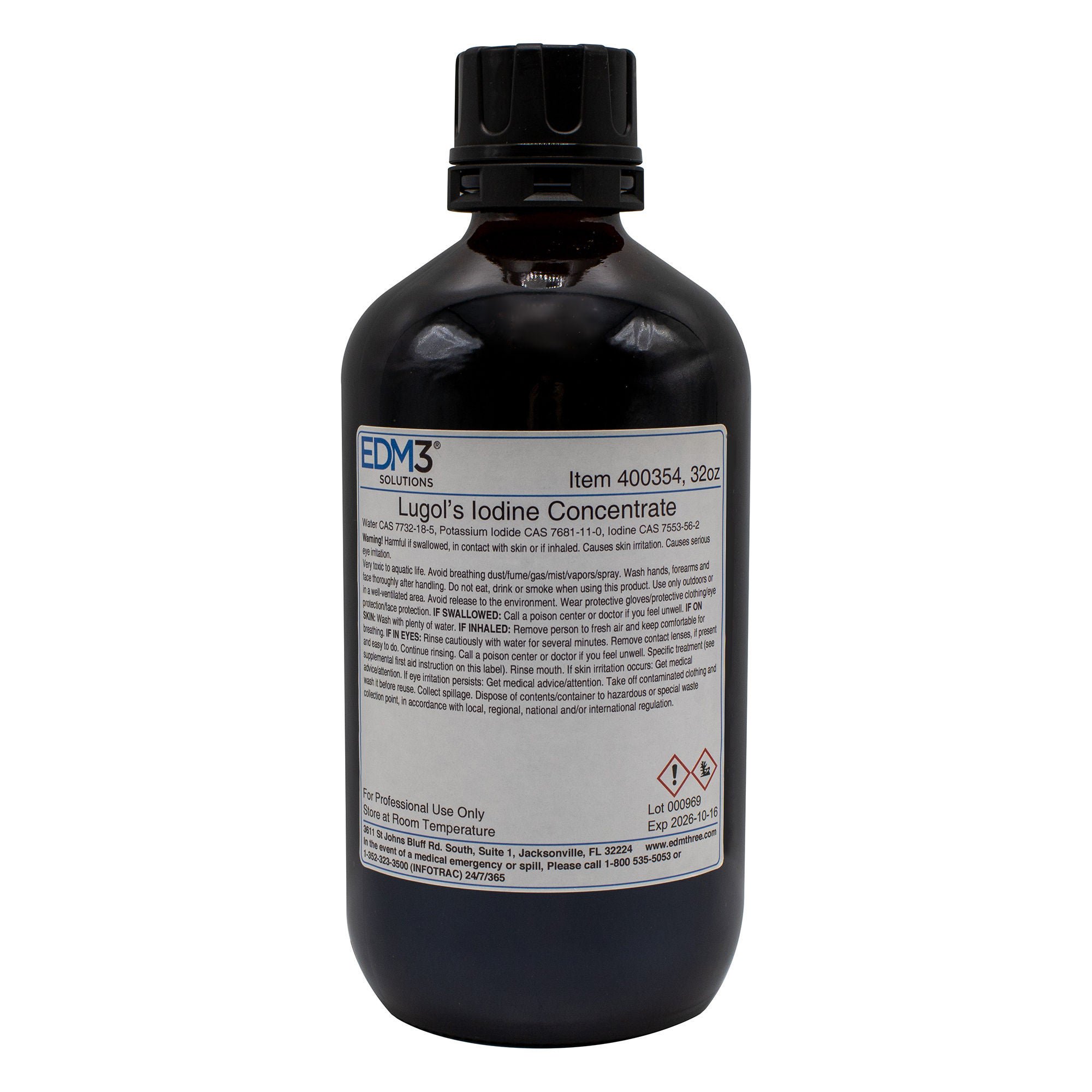 EDM 3 LLC REAGENT, POT HYDROX 20% 16OZ BICINF