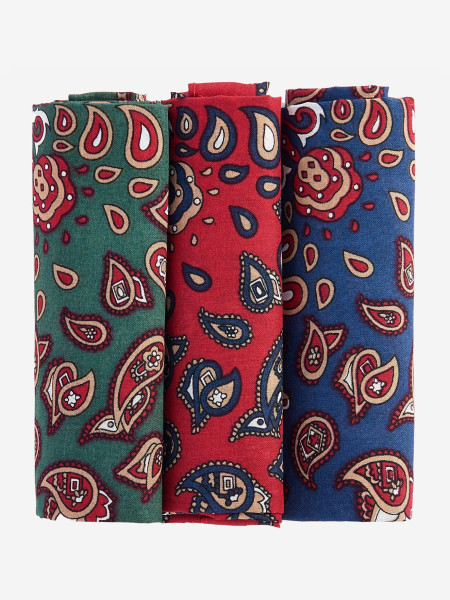 Paisley Handkerchiefs Gift Box Set Paisley Handkerchiefs Gift Box Set