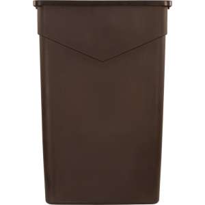 Carlisle, TrimLine, 23 gal, Polyethylene, Brown, Rectangle, Receptacle