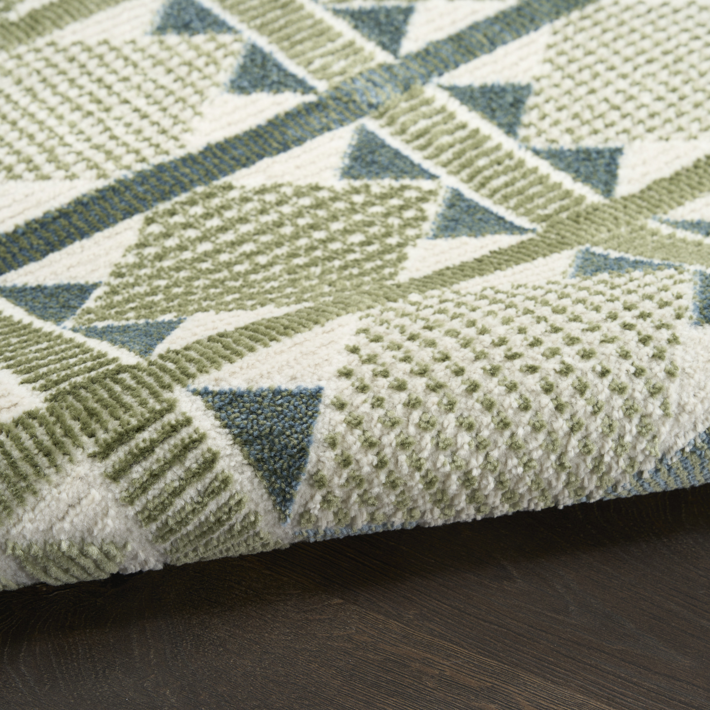 Nourison Nordic 8' x 10' Green Blue Modern Indoor Rug