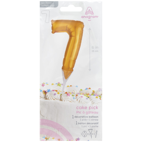 Inflatable Gold Numeral 7 Anagram® Cake Pic