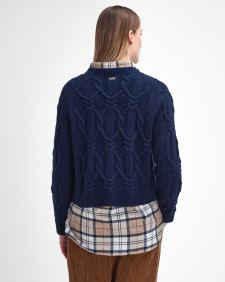 Elisha Cable-Knit Crew Neck Jumper 