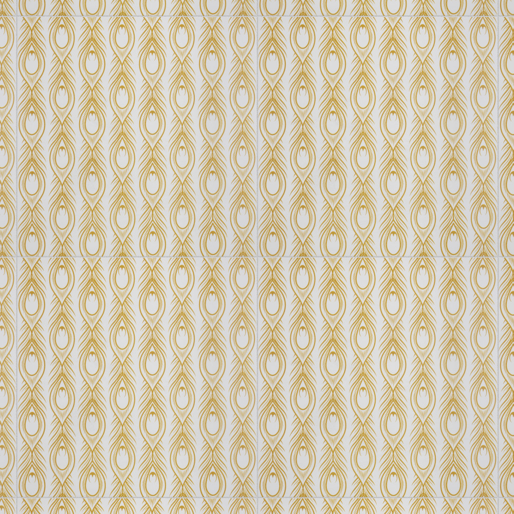 Sample – Art Deco Daiquiri White Porcelain Floor and Wall Tile