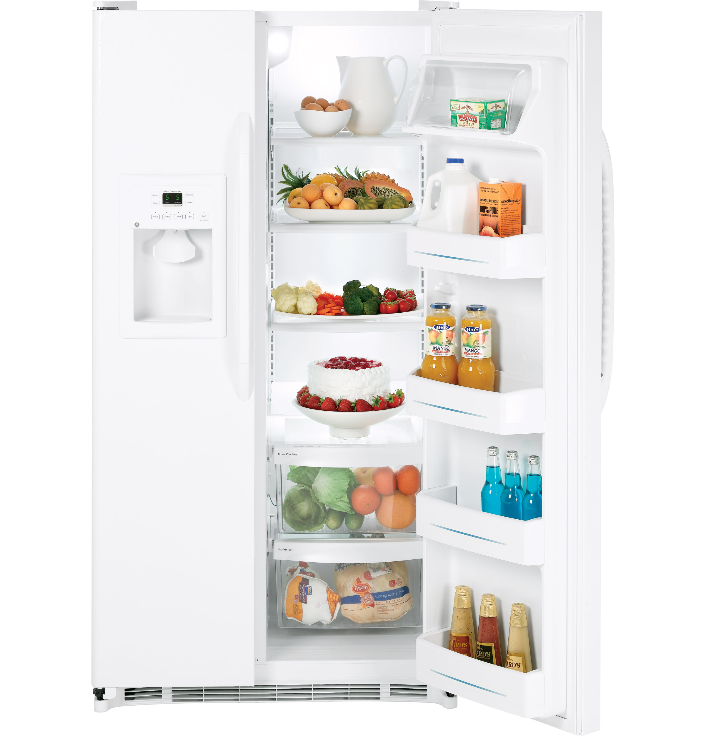 GE® 25.0 Cu. Ft. Side-By-Side Refrigerator with Dispenser