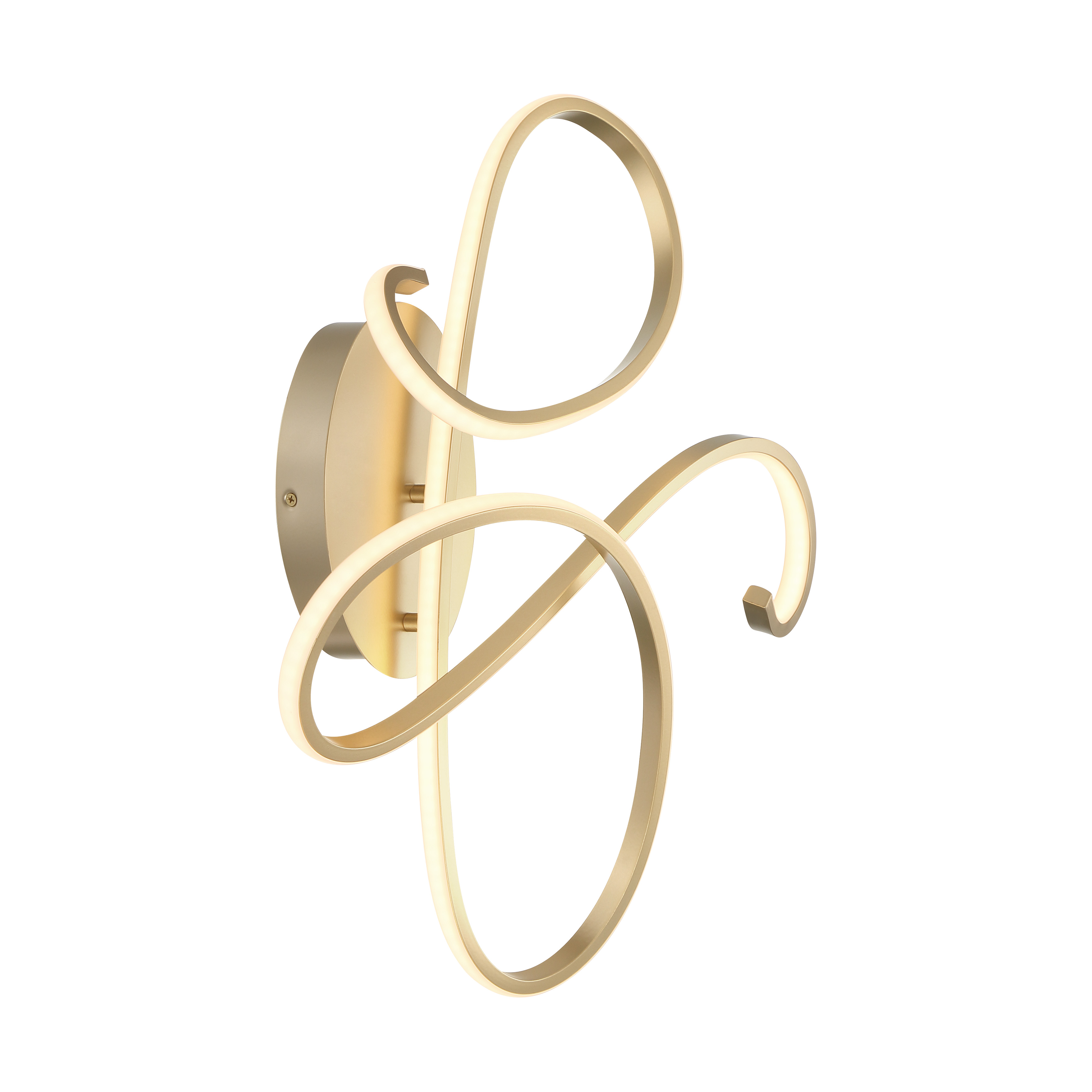 The Astor LED Wall Sconce by Robin Baron combines contemporary elegance with integrated LED technology. Its soft gold finish and clean lines create a refined aesthetic perfect for modern interiors. - alternate view