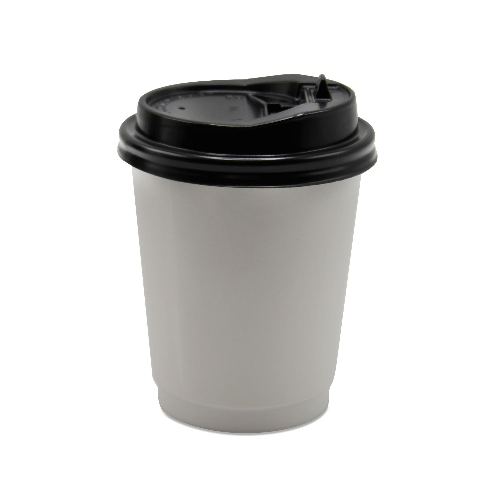 Medd Max LLC LID, DOME F/DBL WALL PAPER CUPBLK 8OZ (1000/CS)