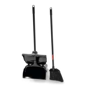 Rubbermaid Commercial, Executive Series, 7.5in, Lobby Broom, Vinyl Handle, Polypropylene Bristles, Black