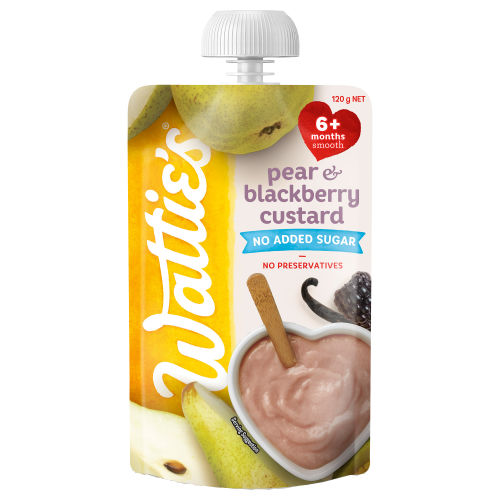  Wattie's® Pear & Blackberry Custard 120g 6+ months 