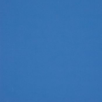 Solid blue fabric-like panel filling the frame, evenly lit and subtly textured; appears as a flat blue wall or clear sky with no distinguishing features or objects.