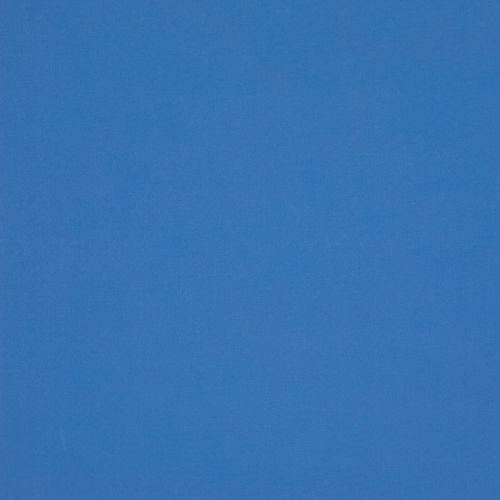 Solid blue fabric-like panel filling the frame, evenly lit and subtly textured; appears as a flat blue wall or clear sky with no distinguishing features or objects.