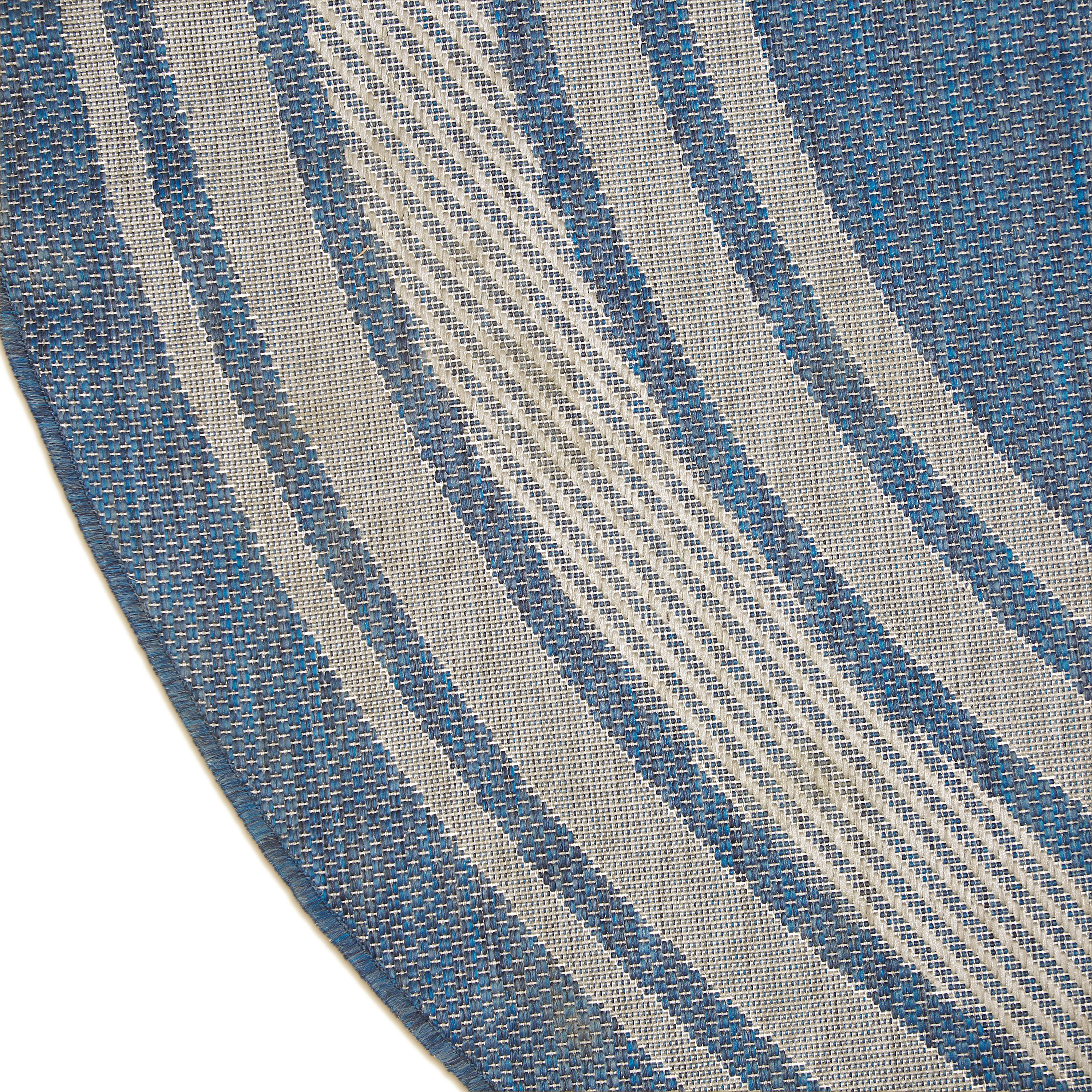 Nourison Horizon Indoor/Outdoor 8' x Round Denim Modern Rug