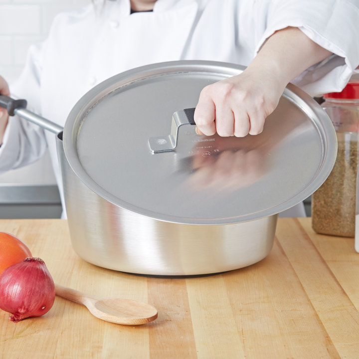 12-inch Wear-Ever® flat aluminum cover with dipped handle