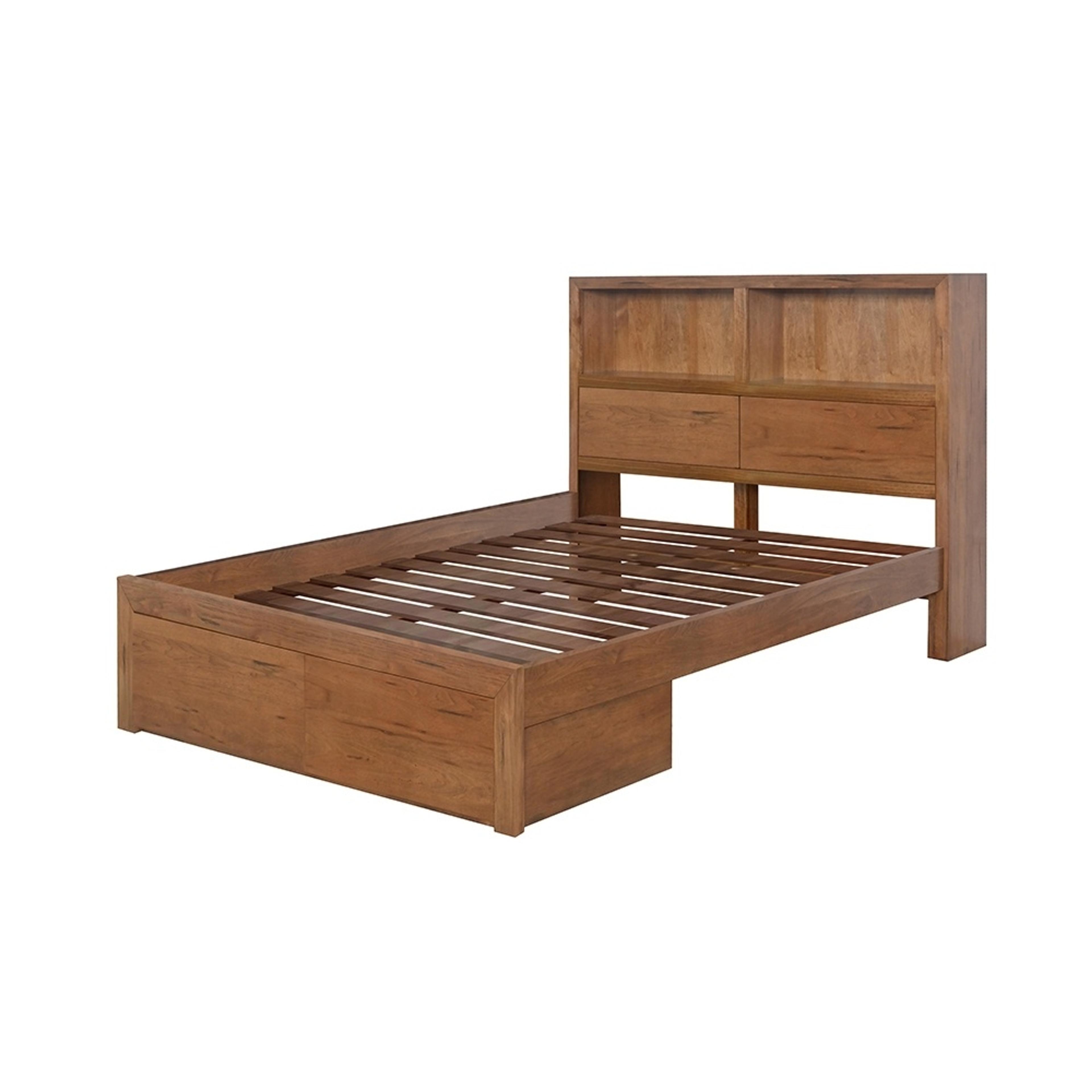 Product image of the  Newport Bed Frame, W/ Led Headboard, Driftwood Earth from Forty Winks