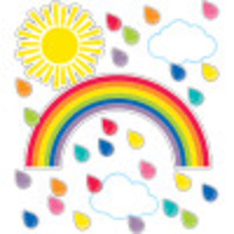 Hello Sunshine Giant Rainbow Bulletin Board Set