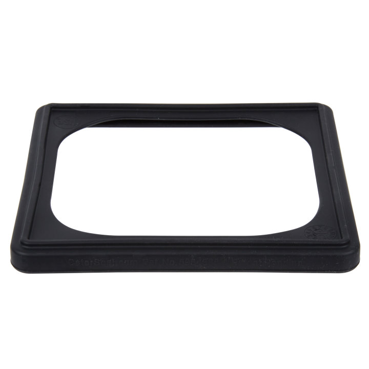 Sixth-size high-temperature silicone pan band in black