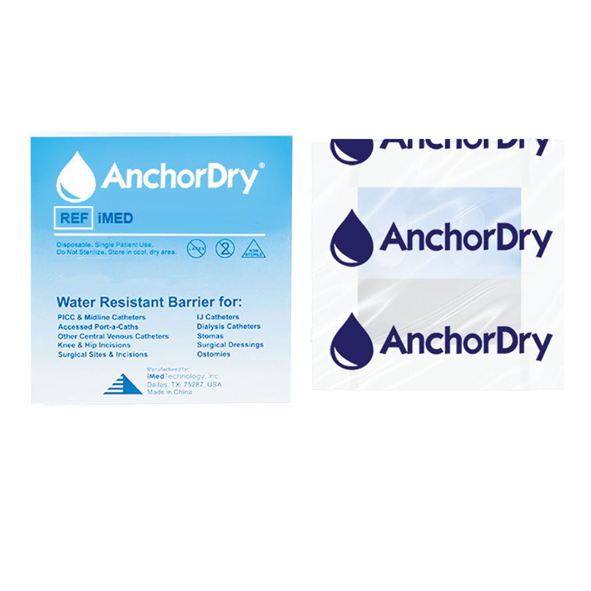 iMed Technology Inc IV Site Barrier Protector AnchorDry™ 7 X 7 Inch NonSterile