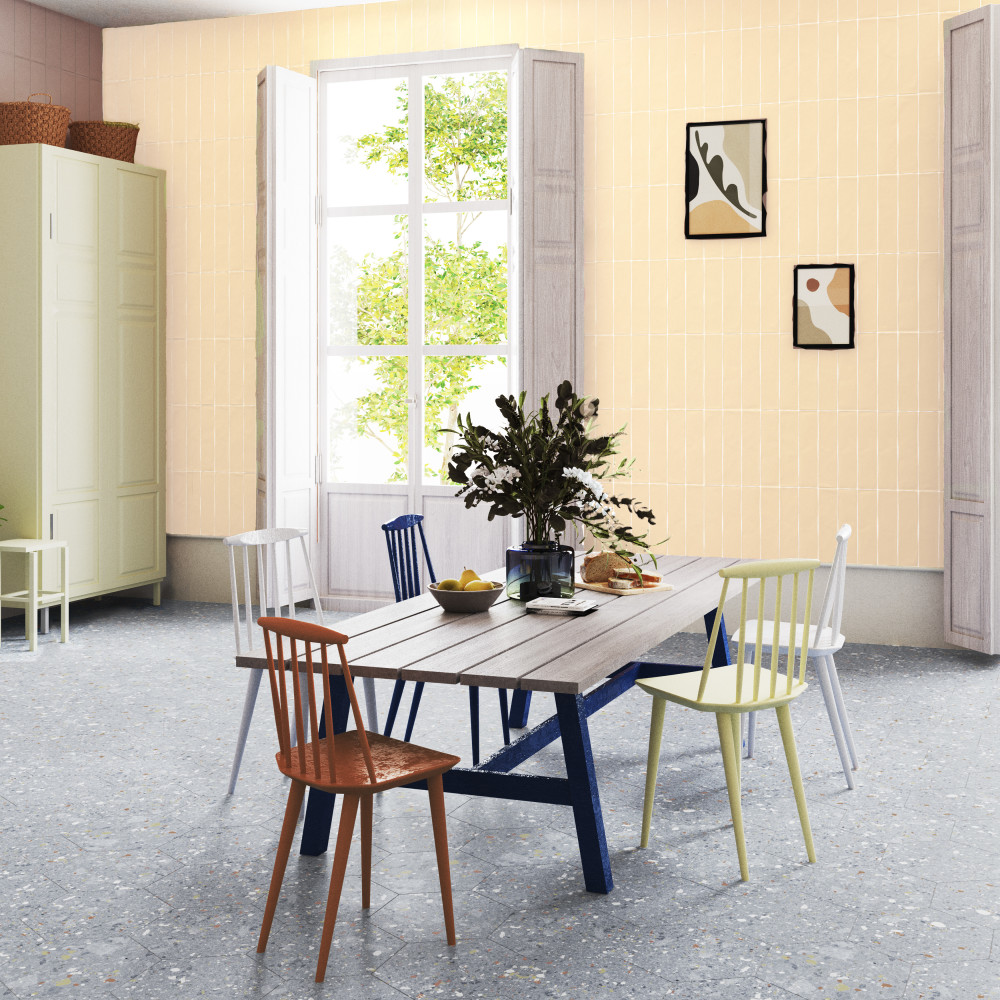 Chalk Ocre 3 in. x 11-3/4 in. Ceramic Wall Tile