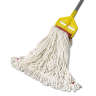 Rubbermaid Commercial, Web Foot®, 24oz, Looped-End, 5" Headband, Cotton, White, Wet Mop