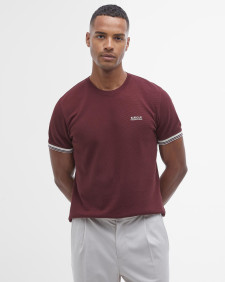 Spencer Textured T-Shirt Bordeaux
