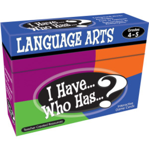 I Have, Who Has Language Arts Game, Grade 4-5