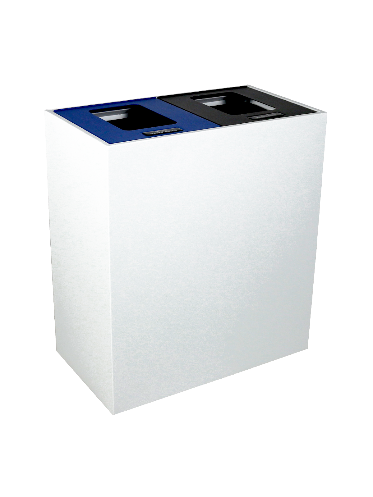 MEZZO – Double – Ml – Mixed Recyclables-Waste – Full – White-Blue-Black
