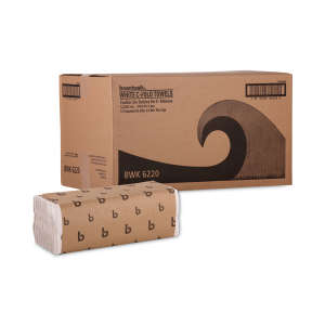 Boardwalk, Folded Towel, C-Fold, 1 ply, White
