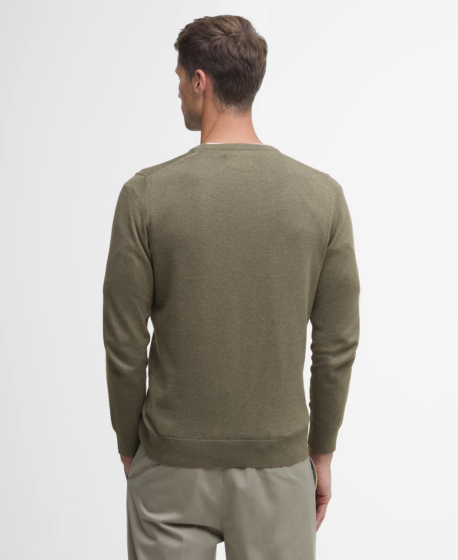 Pima Cotton Crew Neck Jumper image number 2