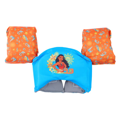 SwimWays Disney Moana Swim Trainer, US Coast Guard Approved Life Vest, Kids Swim Vest and Swimming Aid, Arm Floaties & Life Jackets for Kids 33-55 lbs