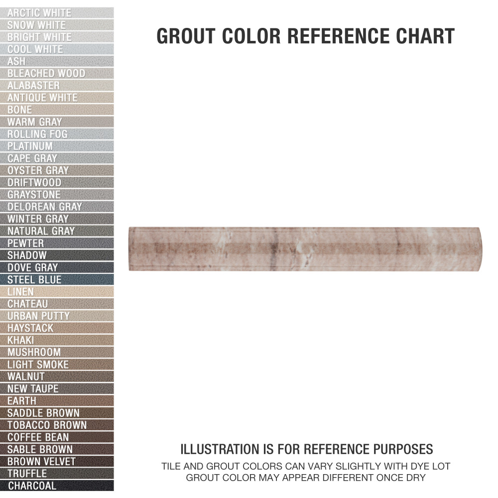 Ferraras Cigarro Base 1 in. x 7-7/8 in. Ceramic Wall Trim