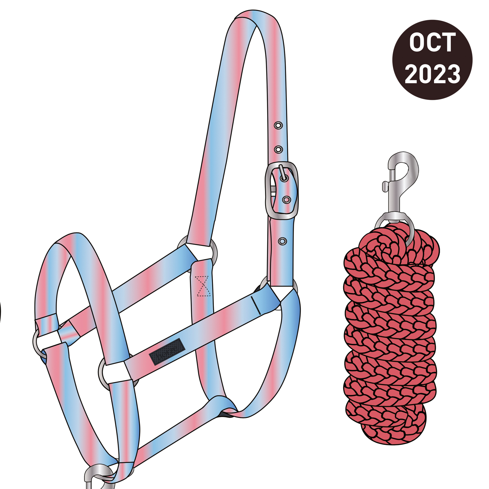 Horze Ice Water Halter and Lead Set