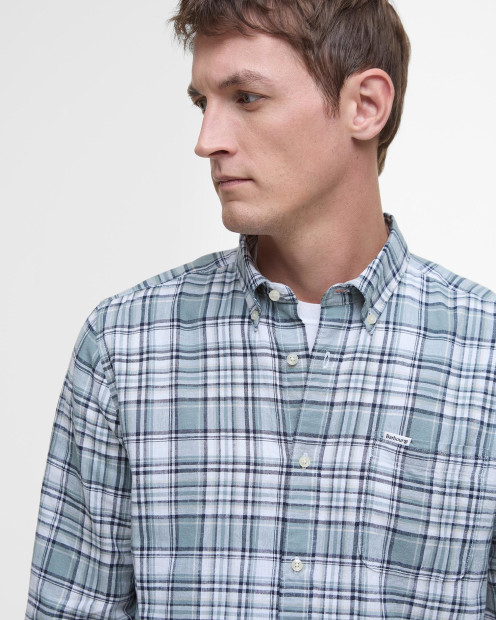 Bridport Linen Tailored Long-Sleeved Shirt Classic Blue