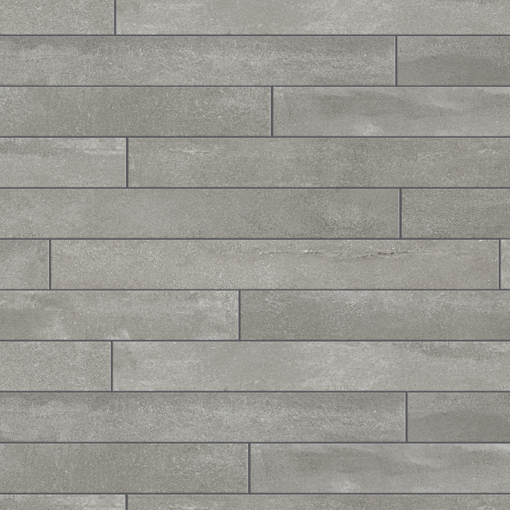 Tucson Dark Grey 1-7/8 in. x 17-3/4 in. Porcelain Floor and Wall Tile