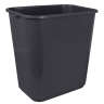 Impact, Soft-Sided, 7 gal, Plastic, Gray, Rectangle, Receptacle