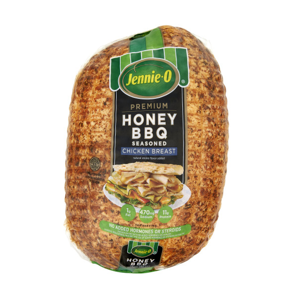 JENNIE-O(r) Honey Barbecue Chicken Breast . C1CB - Front Center Inner Pack (Hi Res)