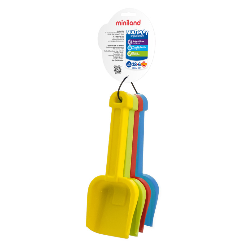 Plastic Shovel Sand & Water Toy, Assorted Colors, Pack of 4
