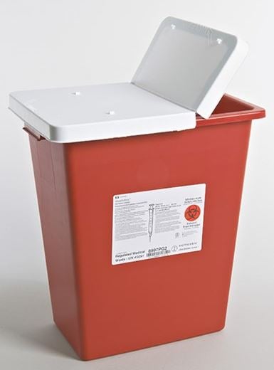 SharpSafety™ Multi-purpose Sharps Container, 8 Gallon, 17-3/4 x 11 x 15-1/2 Inch