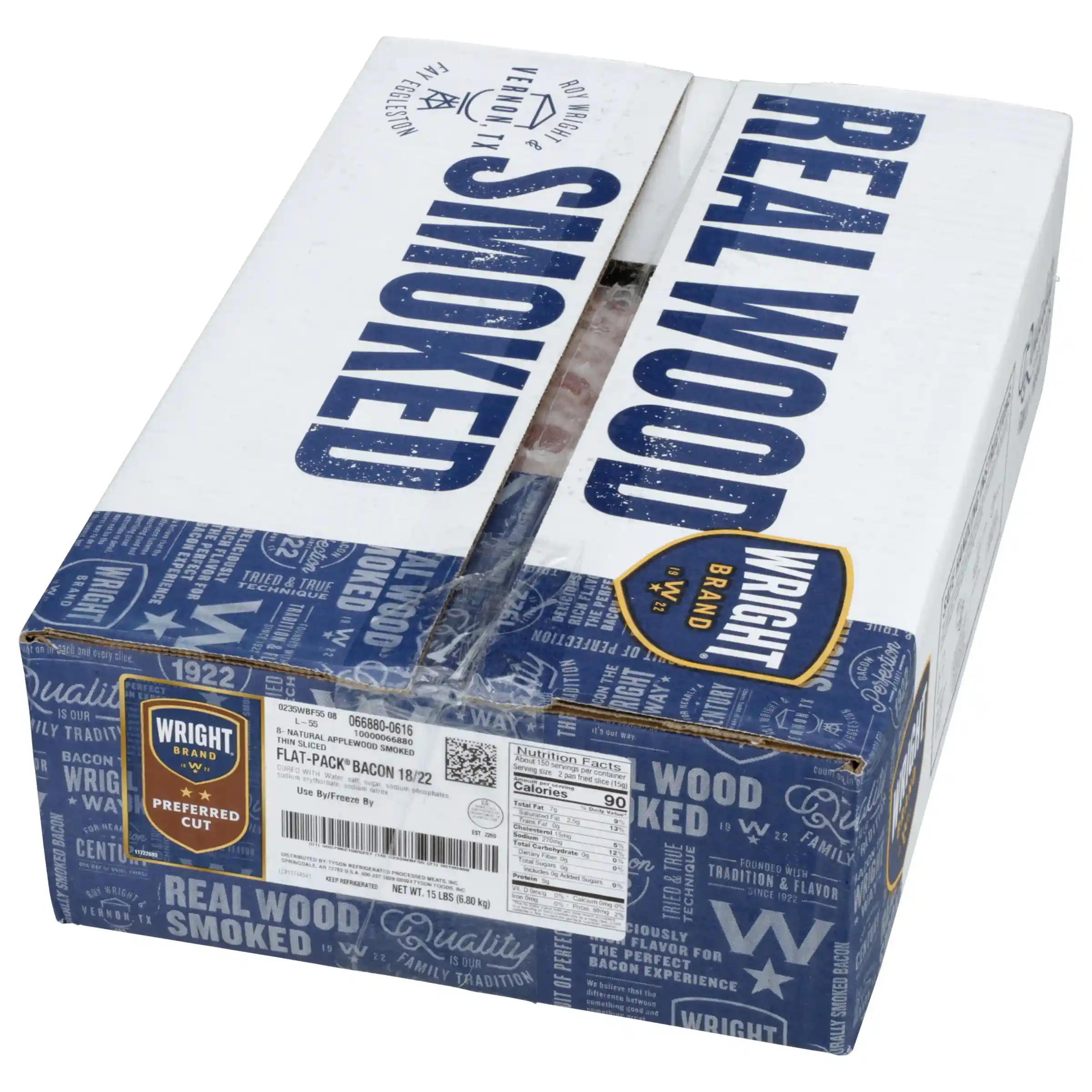 Wright® Brand Applewood Smoked Thin Sliced Flat-Pack® Bacon_image_5