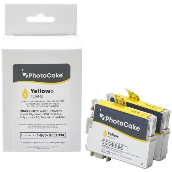 PhotoCake XP-4200/XP-3200 Yellow Cartridge - Red 3 Free PhotoCake® Ink