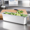 Half-long-size 6-inch-deep Super Pan 3® stainless steel steam table pan
