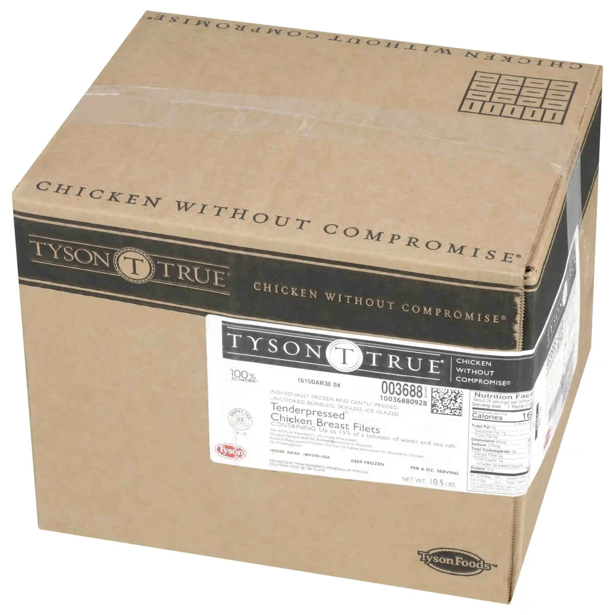 Tyson True® Tenderpressed® IF Unbreaded Boneless Skinless Chicken Breast Filets, 6 oz._image_5
