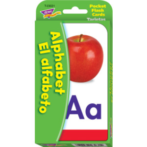 Alphabet/El Alfabeto (EN/SP) Pocket Flash Cards