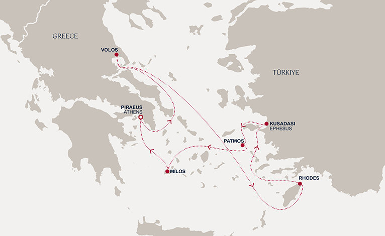 Itinerary map