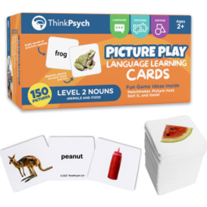 Level 2 Nouns Flash Cards - 150 Picture Cards for Speech Therapy & Autism Learning Materials